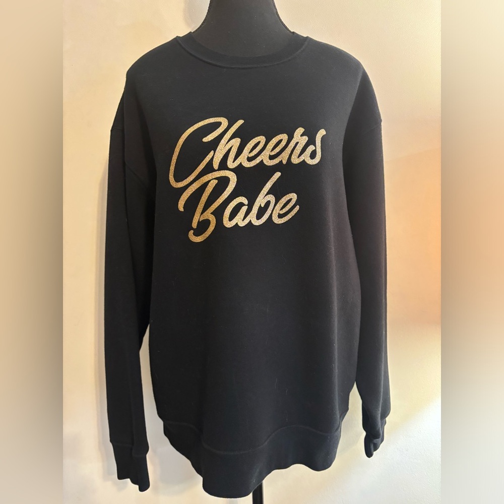 Brunette the label Women’s black sweater. Size Large/ Extra Large